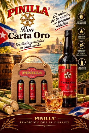 Ron Pinilla Carta Oro (set 3 Mini-dosis)