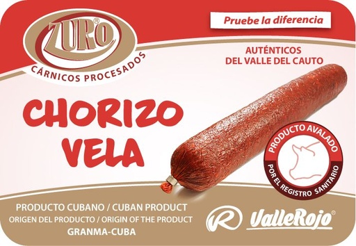 Chorizo Vela pieza de 0,5 - 1 Kg 